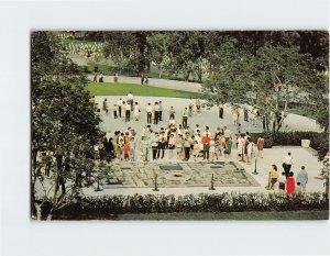 Postcard Grave of John F. Kennedy Arlington National Cemetery Virginia USA