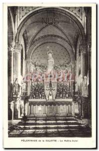 Old Postcard Salette Pilgrimage of Altar The Master