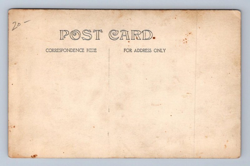 RPPC PICNIC ALCOHOL BEER CRESCENT MOON STUDIO REAL PHOTO POSTCARD (c.1910)