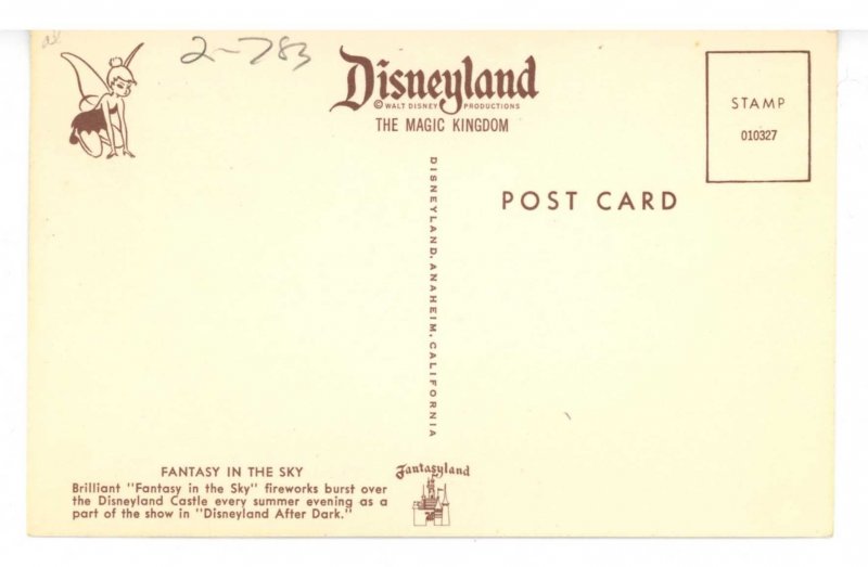 CA - Anaheim. Disneyland, Fireworks