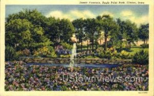 Scenic Fountain Eagle Point Park - Clinton, Iowa IA  