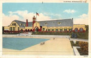 Birmingham Alabama Club Rex Pool View Antique Postcard K46885