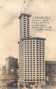 J73/ Seattle Washington RPPC Postcard c1910 L.C. Smith Building Offices 59