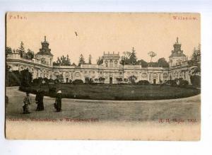 192312 POLAND WARSZAWA Wilanowie palace Vintage postcard