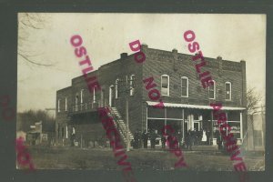 Mingo IOWA RPPC 1908 GENERAL STORE nr Des Moines Newton Colfax Ankeny Collins