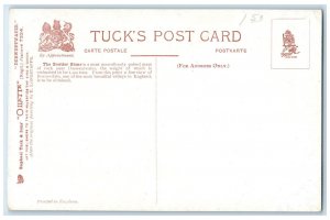 c1910 The Bowder Stone Borrowdale Derwentwater Oilette Tuck Art Postcard
