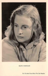 RUTH NIEHAUS Movie Star Actress Der Weg ohne Umkehr c1950s RPPC Vintage Postcard