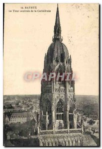 Postcard Old Bayeux Central tower of the Cathedral