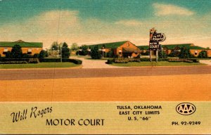 Oklahoma Tulsa Will Rogers Motor Court 1951