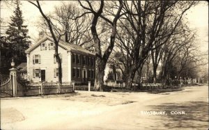 Simsbury Connecticut CT Hopmeadow St. c1920s-30s Real Photo Postcard