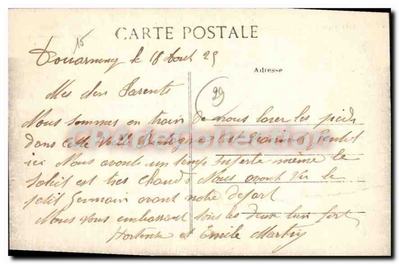 Old Postcard Douarnenez Pors In Eostic