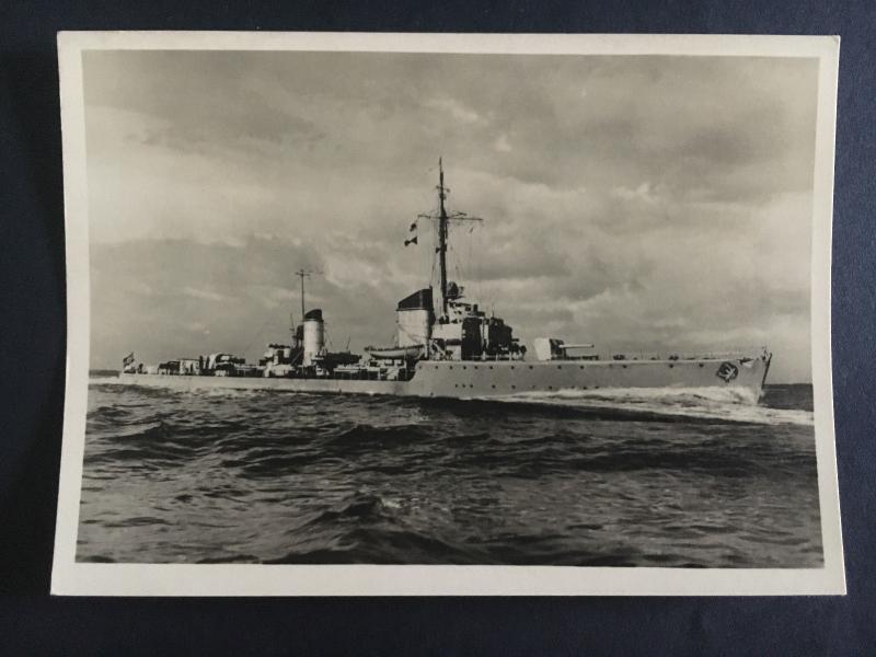 Mint RPPC Postcard Germany Navy Kriegsmarine Torpedo Boat Luchs WW 2