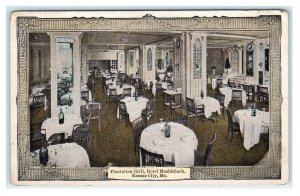 KANSAS CITY, MO Missouri ~ Roadside PLANTATION GRILL Restaurant c1910s  Postcard