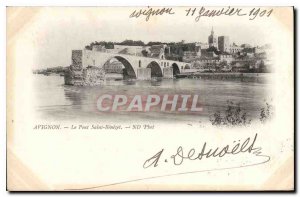 Postcard Old Avignon Pont d'Avignon