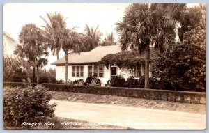 K46/ Hobe Sound Florida RPPC Postcard c30s Jupiter Island Club Bunker Hill 148.5