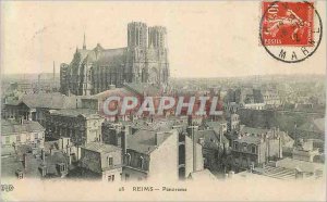 Postcard Reims Old Panorama