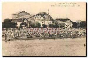 Old Postcard Royan Cote d'Argent The Municipal Casino taken from the sea