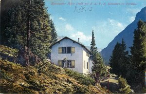 Mountaineering Austrian Alps  Konstanzer Hutte Cottage Konstanz in Ferwall 1913