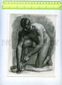 230130 RUSSIA IVANOV nude man old photo POSTER