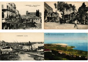BEYROUTH LEBANON 44 Vintage Postcards pre-1940 (L2639)