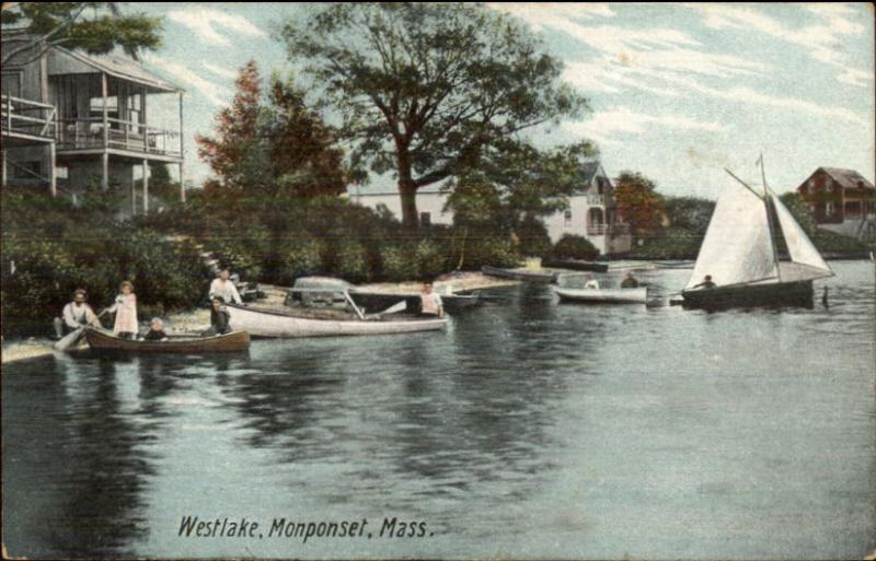 Westlake Monponset MA c1910 Postcard