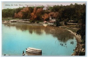 1940 Lake Shore Chautauqua Institution Chautauqua New York Hand-Colored Postcard