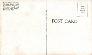 East Shore Apartments, 483 East Shore Dr Clearwater Beach FL Postcard L73