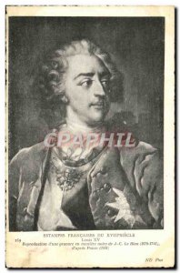 Old Postcard King Louis XV of France