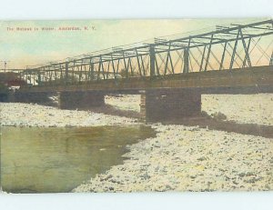 Divided-back TRAIN BRIDGE Amsterdam - Near Schenectady & Albany NY AD4988