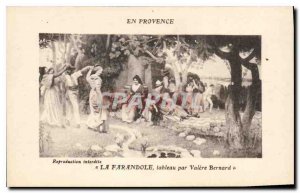 Old Postcard En Provence La Farandole table by Valere Bernard