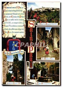 Postcard Modern French Carrefour Global Azur Saint Paul Tourism Royal city of...