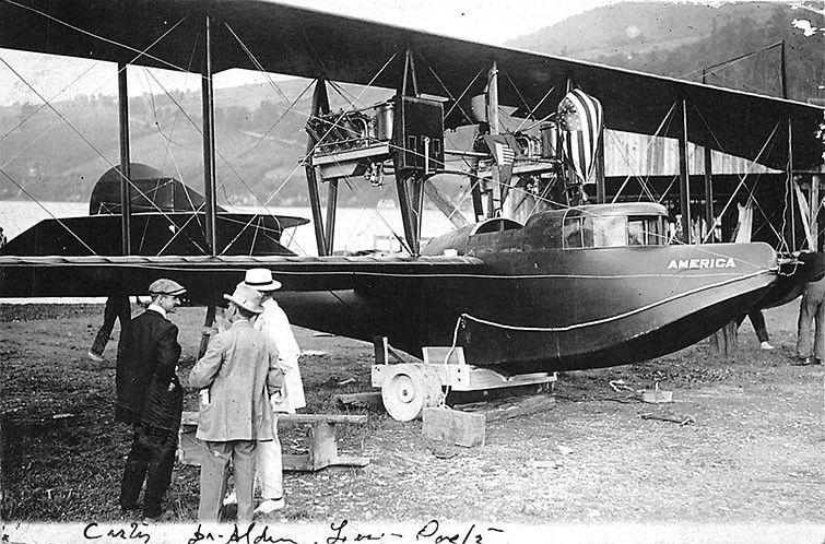 Pulteney NY  America Airplane Glenn Curtis RPPC Postcard by H. M. Benner 