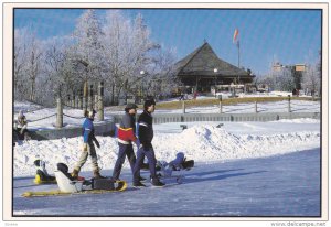 Wascana Lake in Winter , REGINA , Saskatchewan , Canada , 50-70s