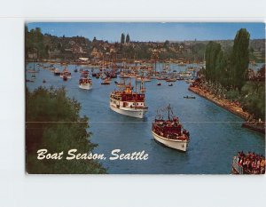 Postcard Boat Season Boating Capital of the World Seattle Washington USA