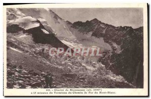 Old Postcard Glacier Bionnassay 15 minutes from the Mont Blanc Terminus Railway