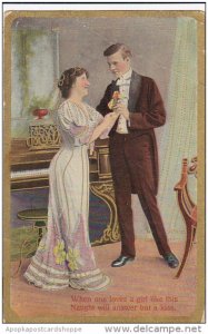 Romantic Couple When One Loves A Girl 1909