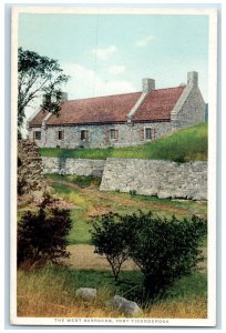 c1920s The West Barracks Exterior Fort Ticonderoga New York NY Unposted Postcard