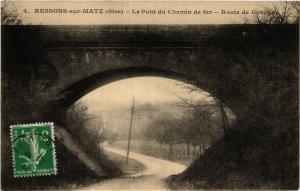 CPA RESSONS-sur-MATZ Le Pont du Chemin de fer-Route de Gournay (415053)