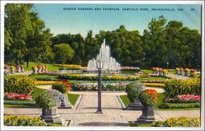 Sunken Gardens & Fountain, Garfield Park, Indianapolis Ind