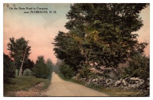 Hand Colored 1916 On the State Road in Campton, near Plymouth, New Hampshire