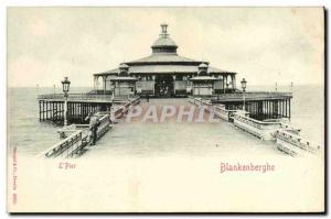 Pier Old Postcard Blankenberghe