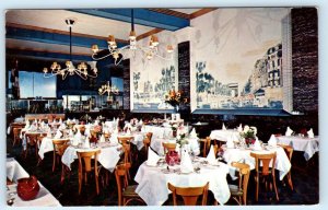 QUEBEC CITY, Canada ~ Interior KERHULU French Restaurant c1950s-60s  Postcard