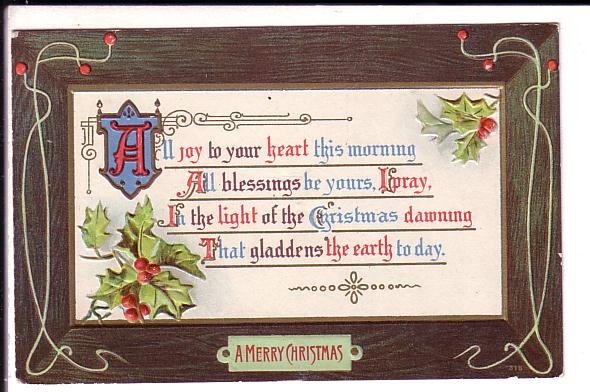 Christmas Prayer, Used to  Change Islands, N.F.L.D. Newfoundland