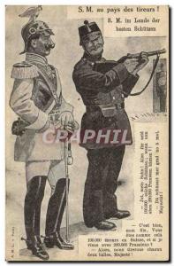 Old Postcard Army SM Land of shooters