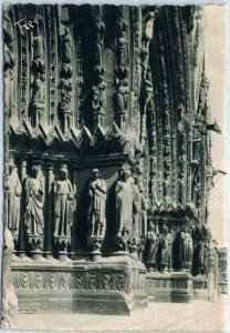 Postcard - Portail façade principale, La Cathédrale - Reims, France