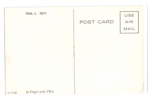 TWA L-1011 Vintage Postcard