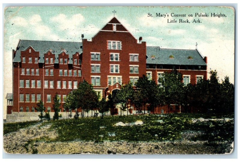 c1910's St. Mary's Convent On Pulaski Heights Little Rock Arkansas AR Postcard