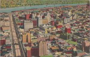 Postcard Air View of New Orleans Louisiana