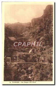 Old Postcard Tlemcen Gorges D & # 39El Ourit