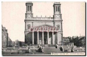 Old Postcard Paris Church St Vincent de Paul